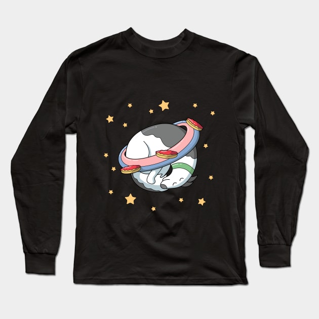 Sleeping dog planet Long Sleeve T-Shirt by Ggekot